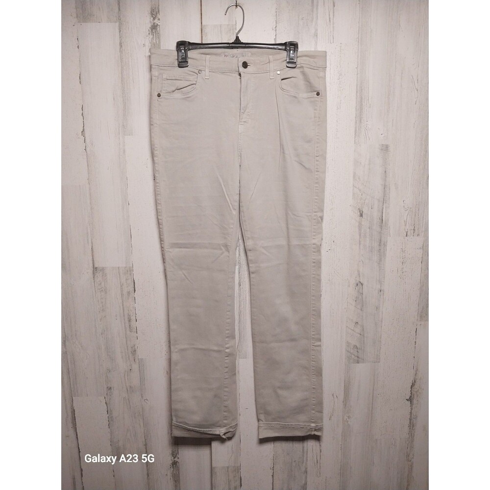 CJ By Cookie Johnson Women's 34 Beige Mid-Rise Faith Straight Denim Jeans USA